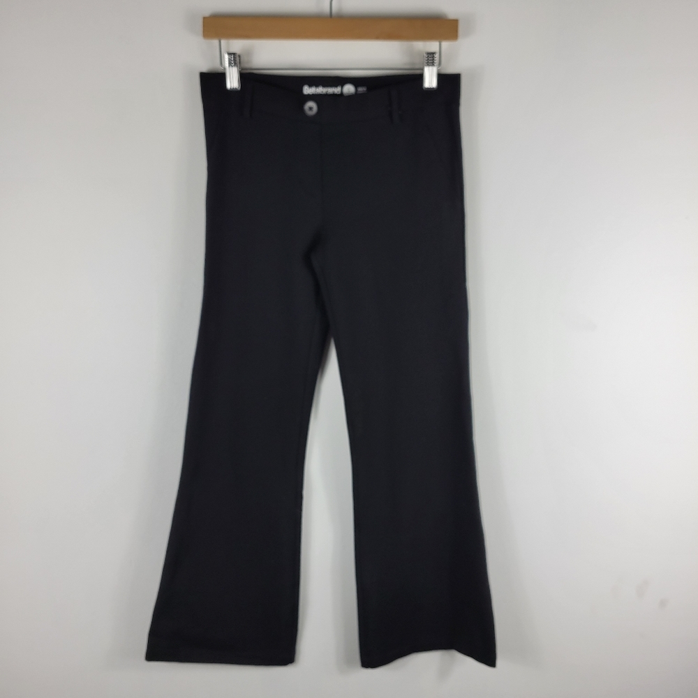 Betabrand Ponte Knit High Waist Boot Cut Mini Flare Dress Pant Yoga Pants